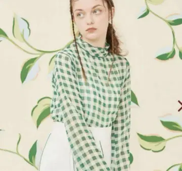poppy tokyo 시스루 상의 그린