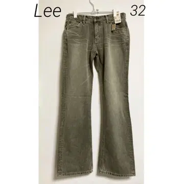0257 Lee 리 택 포함 새상품 그레이 부츠 컷 데님 32