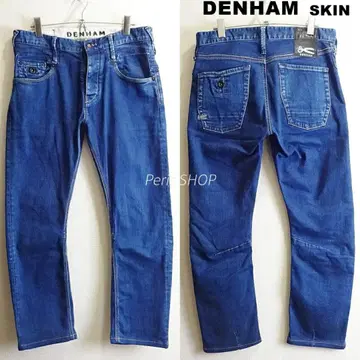 DENHAM SKIN [M] 슬림 핏 데님, 강 스트레치, 밝은 남색