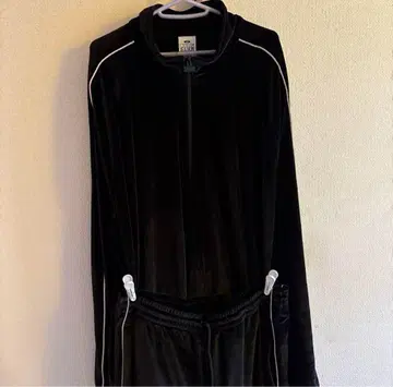 PROCLUB 블랙 벨로아 상하의 셋업 2XL