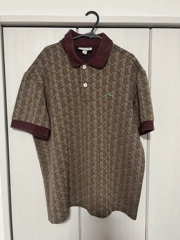LACOSTE 라코스테 피케 셔츠 모노그램 자카드 L~XL 사이즈