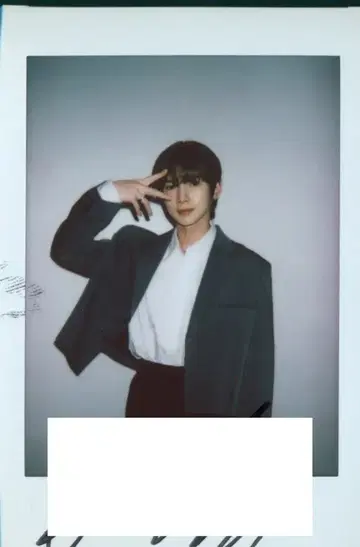 ATEEZ NOT OKAY YEO SANG 친필 사인 폴라로이드