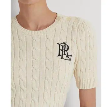 완판  현행  RALPH LAUREN 랄프 로렌  로고  케이블  니트