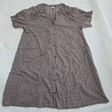 NAPPALM WEAR VINTAG 면 패턴 원피스