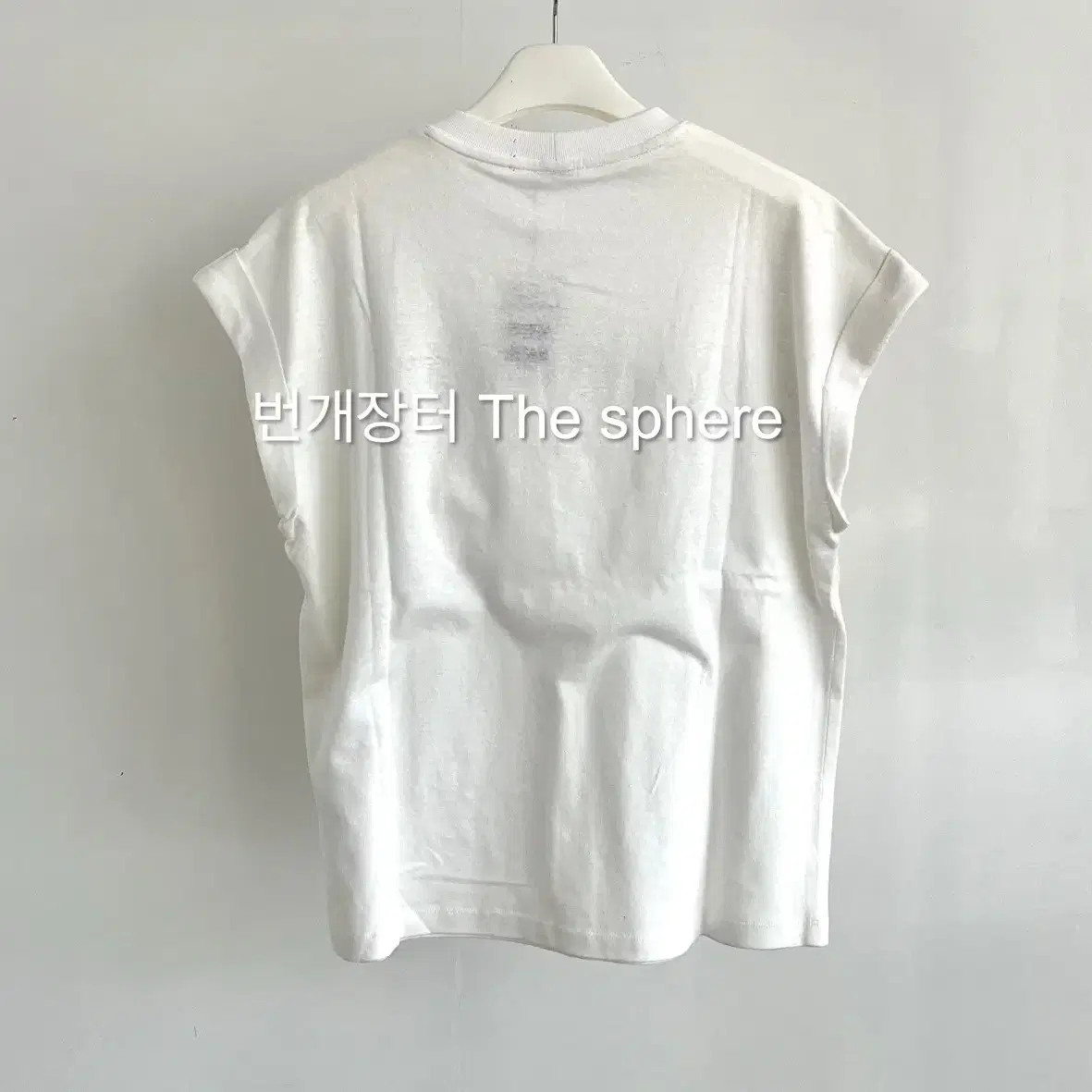 RECTO■25SS_AMERICA 1992 SLEEVELESS TURN UP T-SHIRT■正規品 RECTO | 렉토 Recto 25SS America 1992 Sleeveless Turn-Up T