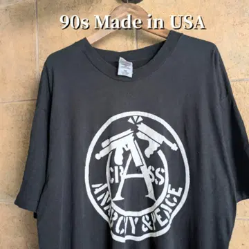 90년대 USA제 Crass 클래스 밴딩 펑크 티셔츠