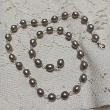 펄 SILVER 목걸이