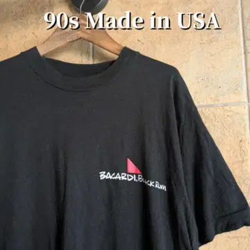 90년대 USA제 BACARDI.Black Rum 라무주 티셔츠