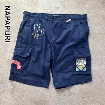 * NAPAPIJRI 나파피리 하프 카고 팬츠 빅 사이즈 W35 네이비