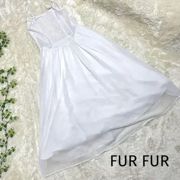 FUR FUR [F] 화이트 드레스 롱