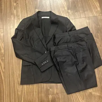 Theory luxe 블랙 수트 3개 세트 테이퍼드 & 플레어 팬츠