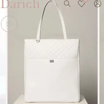 Darich DD 퀼팅 멀티 토트백 WHT 화이트