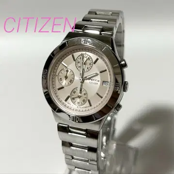 CITIZEN 시티즌 QZ 손목시계 위카 크로노그래프 작동 확인 완료