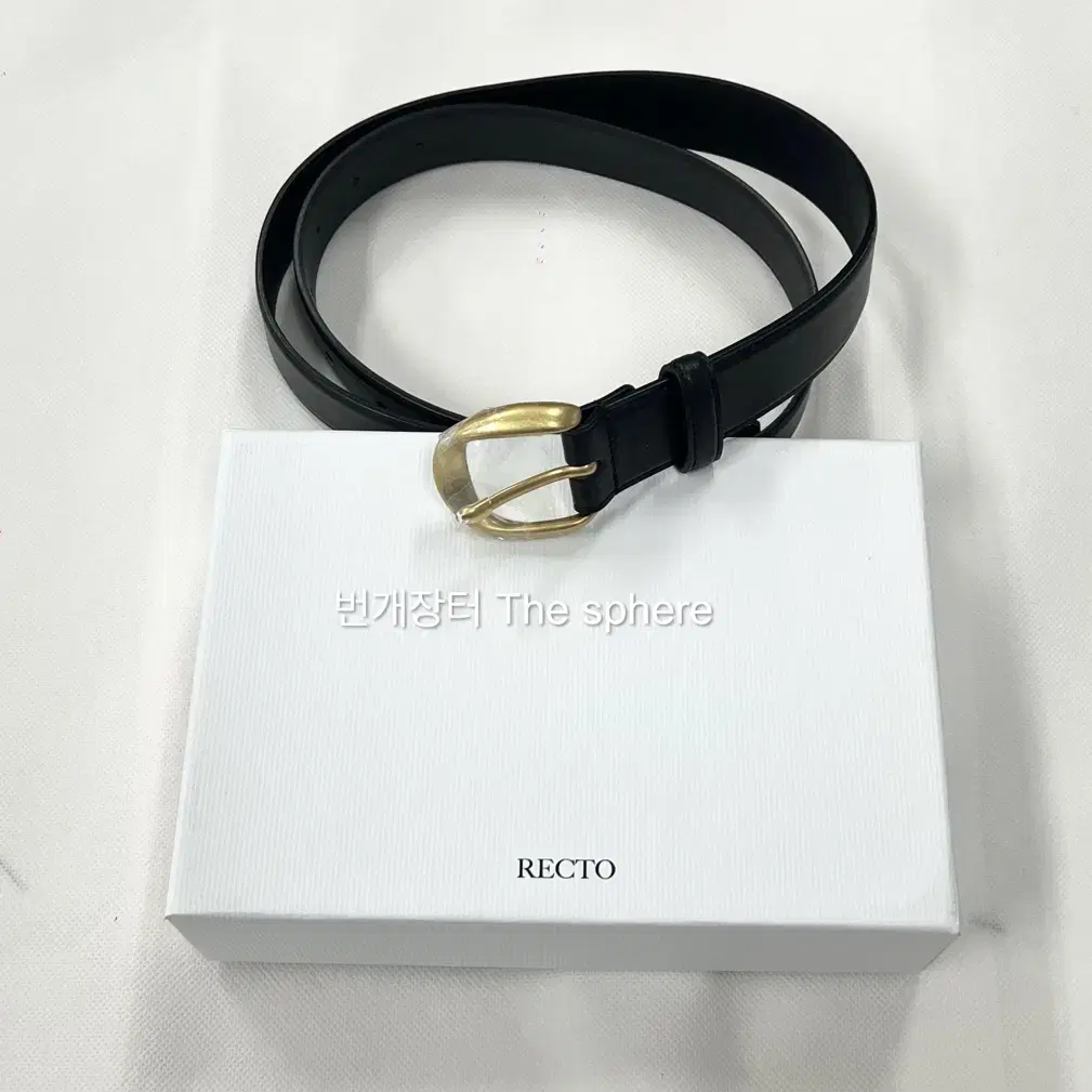 [RECTO] / ☆ SIGNATURE ROUND BUCKLE BELT / SILVER RECTO - Official Website