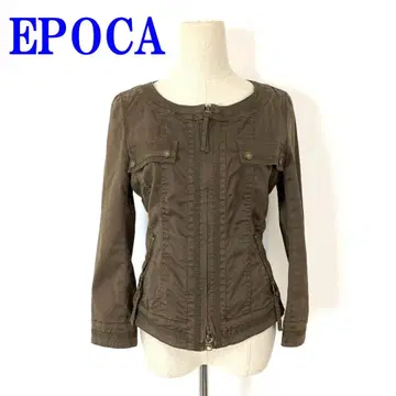 EPOCA 에포카 노카라 자켓 카키 면 리요셀 40 C3408