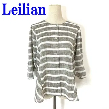 Leilian 레리안 7부 소매 자켓 베이지 린넨 계열 13 C3412