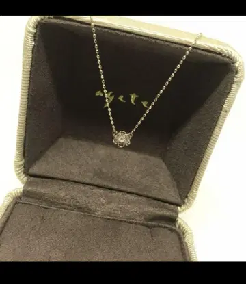 agete 아가트 한정판 목걸이 k10 다이아몬드 0.08ct 파베
