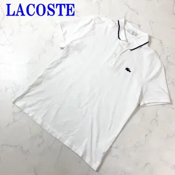LACOSTE 라코스테 피케 셔츠 화이트 코튼 폴리우레탄 M C3420