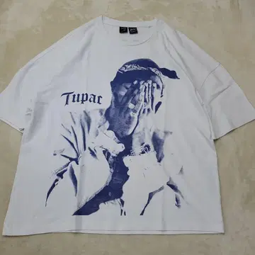빅 사이즈 bershka 2PAC TUPAC 랩 티셔츠 XL