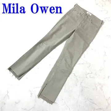 미라 오웬 스키니 데님 베이지 코튼 폴리우레탄 0 C3429
