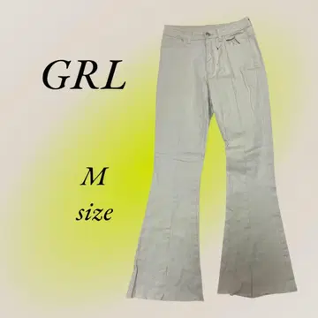 GRL 그레일 부츠 컷 컷오프 화이트 M 사이즈