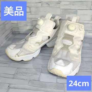 새상품급 24cm 리복 리복 펌프 퓨리 화이트 흰색