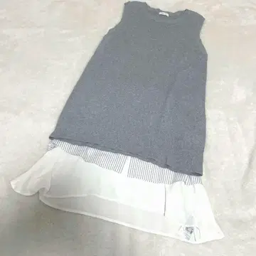 fray id 프레이 아이디 2P 슬리브리스 원피스 레이어드