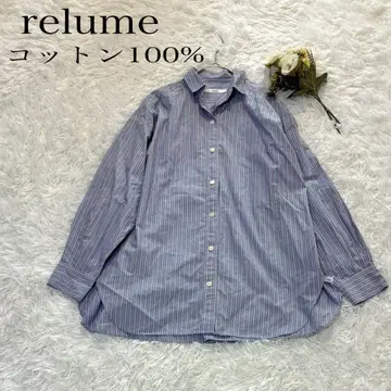 새상품급 relume 저널 스탠다드 리룸 스트라이프 셔츠 코튼