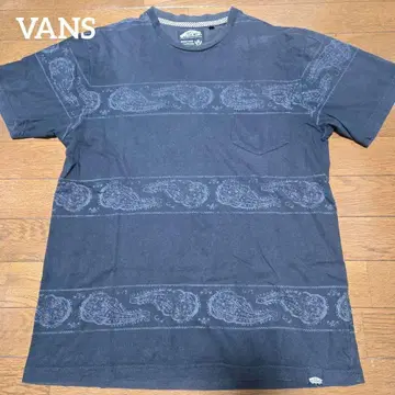 VANS 프린트 티셔츠 M 사이즈 블랙