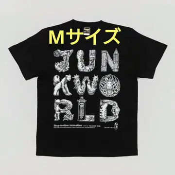 보리스 잡화점 히구치 유코 티셔츠 JUNK WORLD LOGO M 사이즈