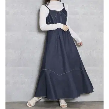 데님 쟈카 오버롤 스커트 dazzlin 다즐린
