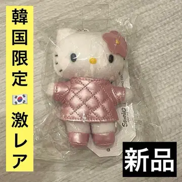 한국 산리오 키티 헬로키티 퀼팅 키링 봉제 인형