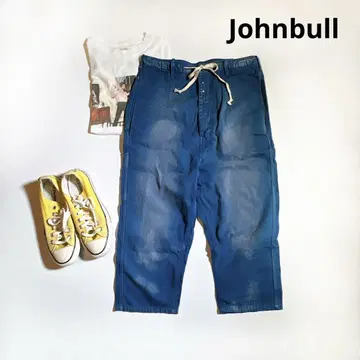 Johnbull 워크 팬츠 크롭 사루엘 7부 소매 SS 일본제