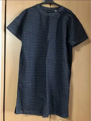 처분 가격! 미사용, 택 포함, 유니클로 원피스, 레이스, 블랙