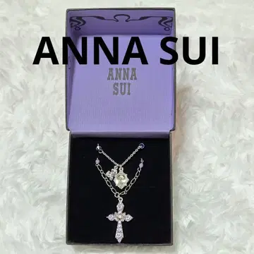 새상품급 안나수이 2줄 크로스 목걸이