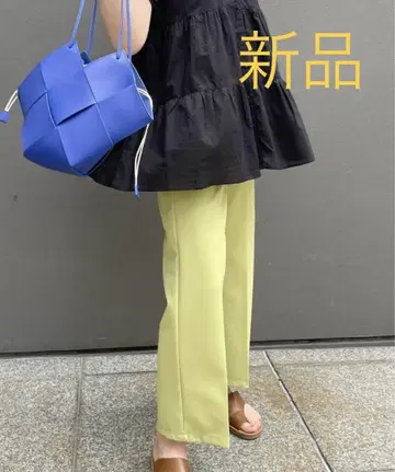 새상품 Style Sea 스타일 씨 와이드 팬츠 센터 프레스 슬랙스