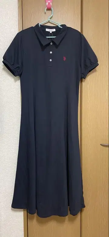 U.S. POLO ASSN. 네이비 피케 셔츠 원피스