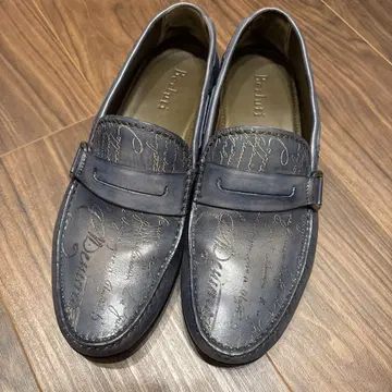 벨루티 다크 블루 로퍼