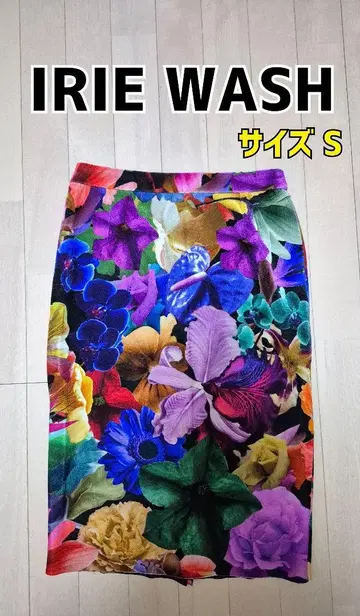 이리에 워시 IRIE WASH 꽃무늬 스커트