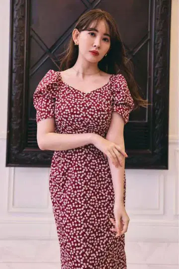 herlipto 체리 패턴 원피스
