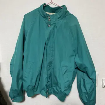 Eddie Bauer 터콰이즈 나일론 해링턴 스윙탑