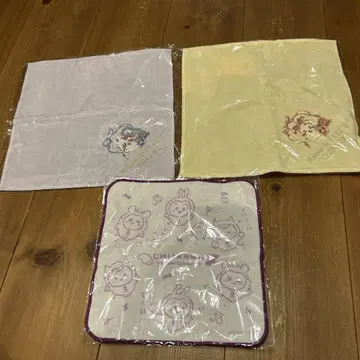 메종 드 플뢰르 치이카와 (먼작귀) 토끼와 모몽가 타월 손수건 세트