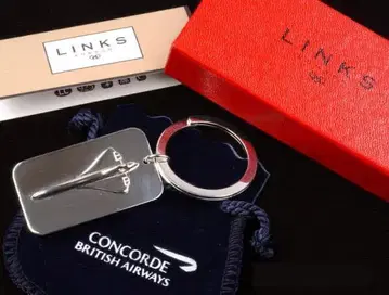 새상품 LINKS of LONDON 영국항공 콩코드 순은 키링