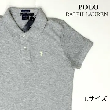 Ralph Lauren 그레이 피케 셔츠 여성용 랄프 로렌 L
