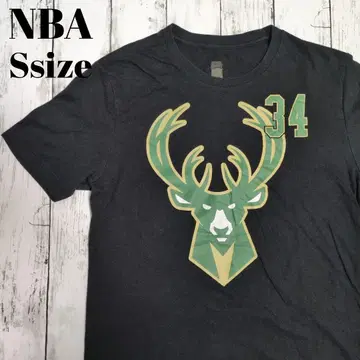 미국 빈티지 의류 NBA 밀워키 벅스 농구 양면 프린트 티셔츠