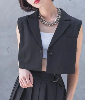 PAGEBOY 2way 숏 자켓 블랙