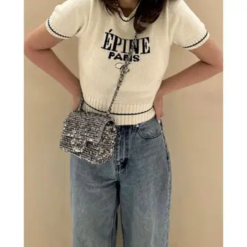 epine 반팔 니트 상의