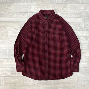 에디 바우어 BD 체크 플란넬 셔츠 Eddie Bauer 빨검 긴팔