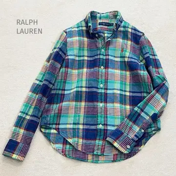 RALPH LAUREN 랄프 로렌 린넨 셔츠 버튼 다운 린넨 100%