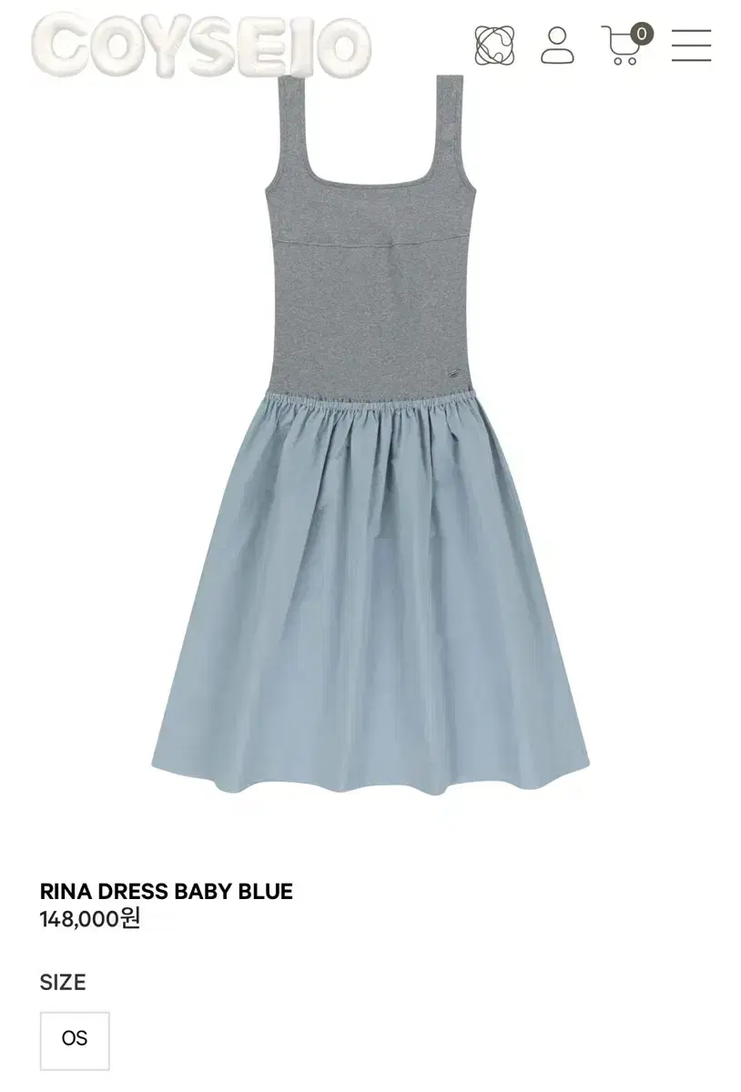 Coyseio rina dress baby blue